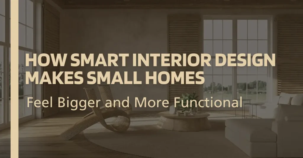 How Smart Interior Design Makes Small Homes Feel Bigger and More Functional